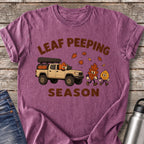 Leaf Peeping Season Road Trip T-Shirt — Berry