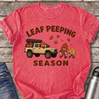 Leaf Peeping Season Road Trip T-Shirt — Watermelon