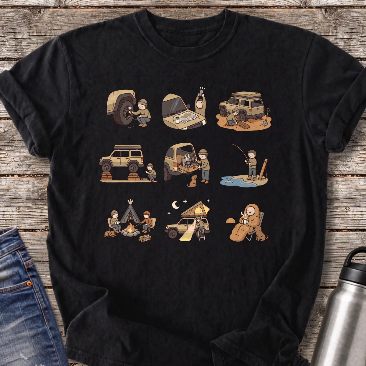 All in a Weekend's Work T-Shirt — Black