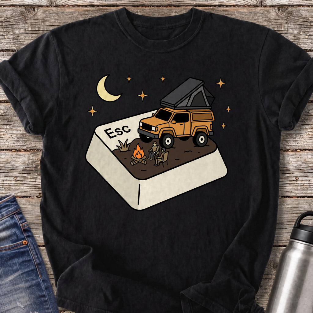 The Escape Key T-Shirt — Black