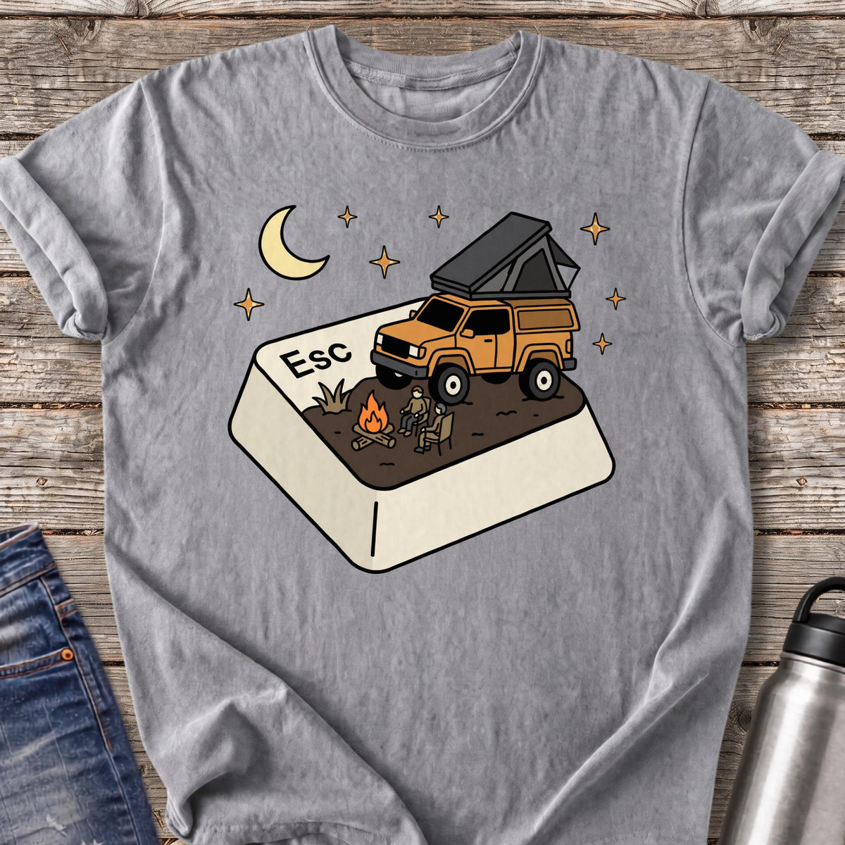 The Escape Key T-Shirt — Grey