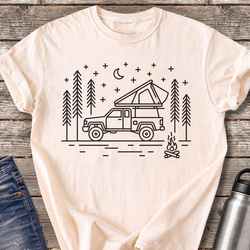 Parked Under the Pines T-Shirt — Ivory