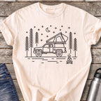 Parked Under the Pines T-Shirt — Ivory
