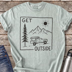 Get Outside Up the Mountain Road T-Shirt — Bay