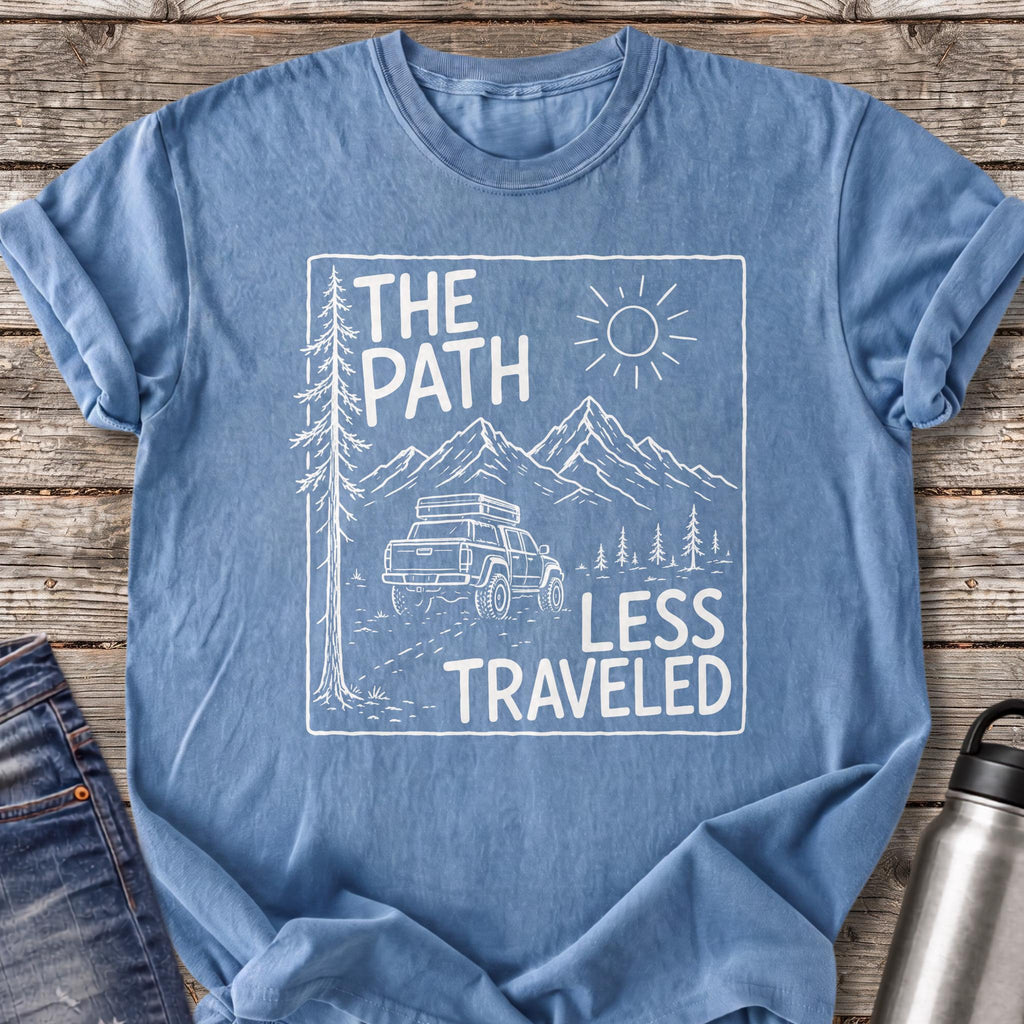 The Path Less Traveled T-Shirt — Blue Jean