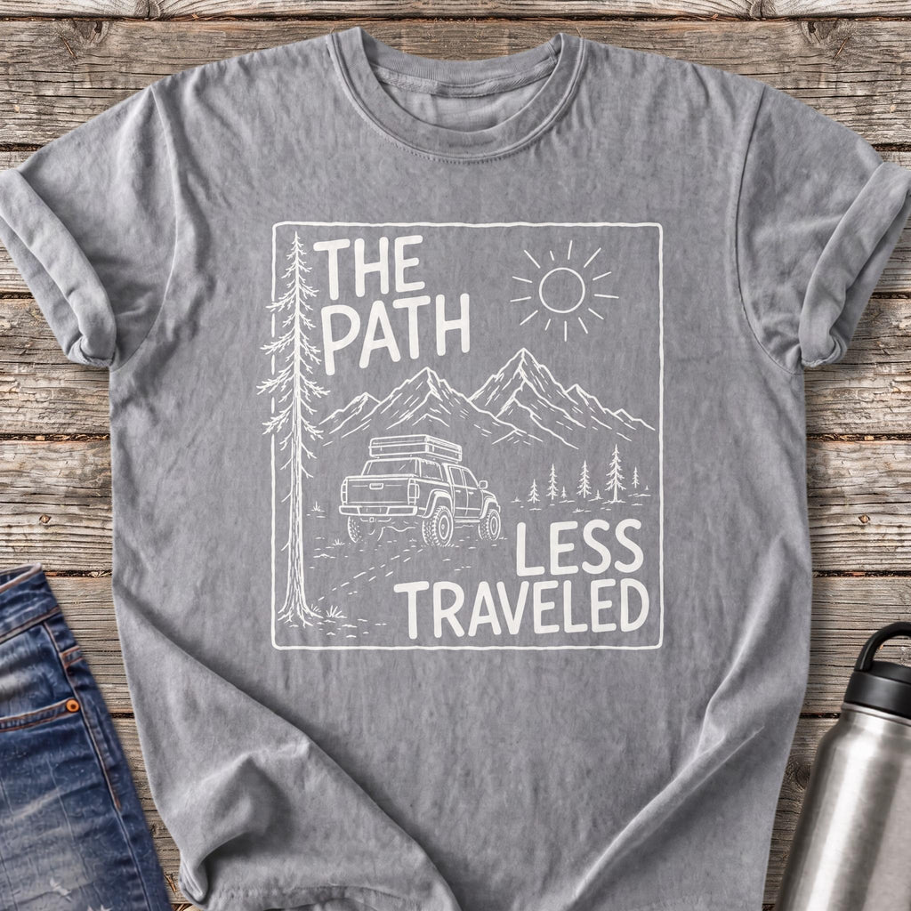 The Path Less Traveled T-Shirt — Grey