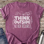 Think Outside No Box Required T-Shirt — Berry