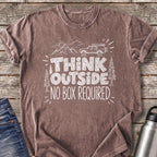 Think Outside No Box Required T-Shirt — Espresso