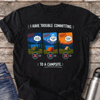 Trouble Committing T-Shirt — Black