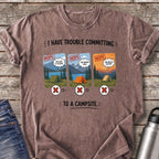 Trouble Committing T-Shirt — Espresso