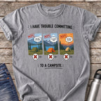 Trouble Committing T-Shirt — Grey