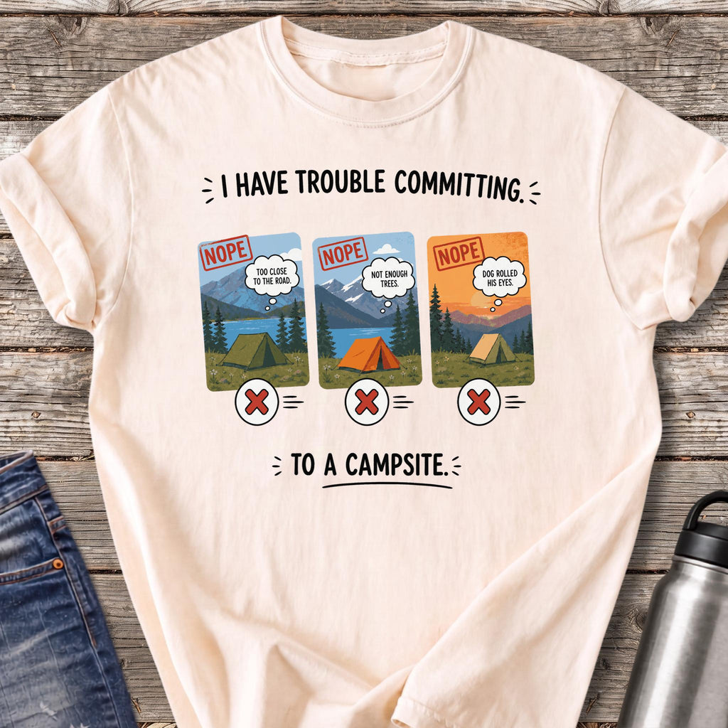 Trouble Committing T-Shirt — Ivory