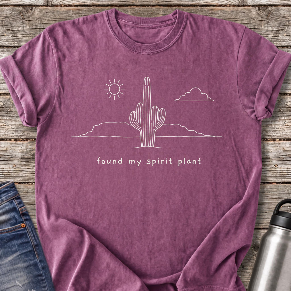 Found My Spirit Plant T-Shirt — Berry