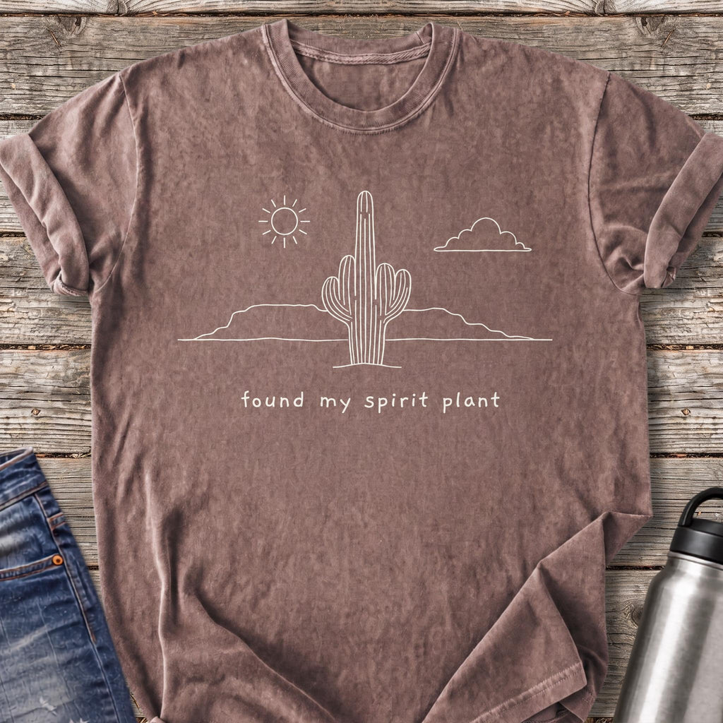Found My Spirit Plant T-Shirt — Espresso