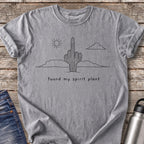 Found My Spirit Plant T-Shirt — Grey