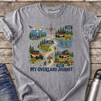 My Overland Journey Map T-Shirt — Grey
