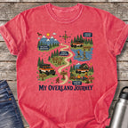 My Overland Journey Map T-Shirt — Watermelon