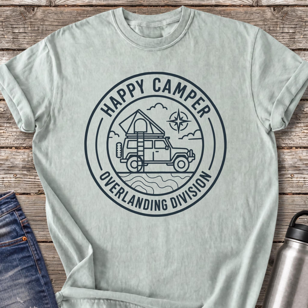 Happy Camper Overlanding Division T-Shirt — Bay