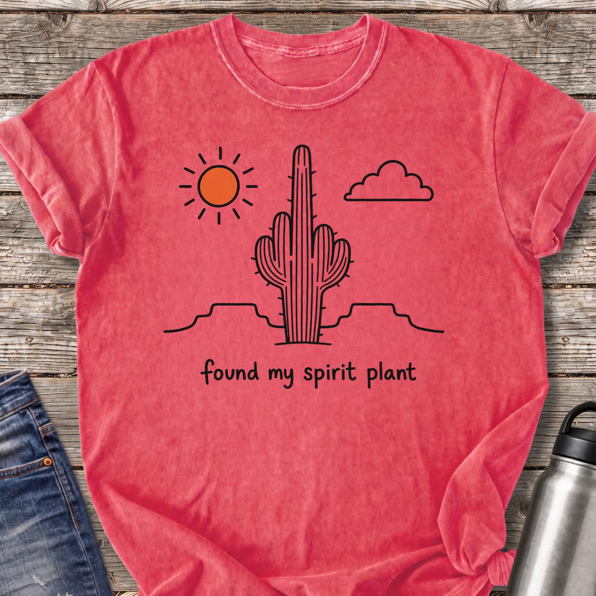 Saguaro Spirit Plant T-Shirt — Watermelon