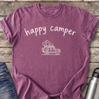 Happy Camper Rooftop Tent T-Shirt — Berry