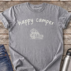 Happy Camper Rooftop Tent T-Shirt — Grey