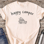 Happy Camper Rooftop Tent T-Shirt — Ivory