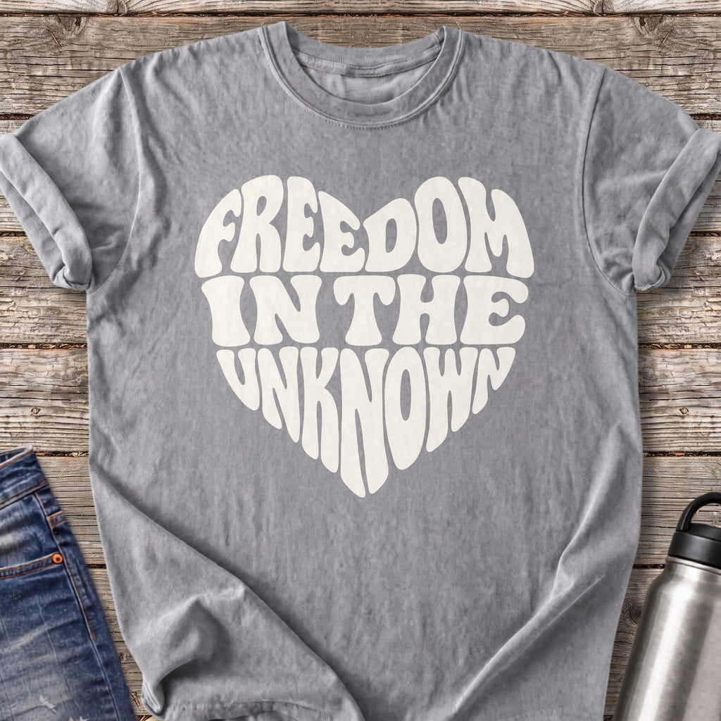 Freedom in the Unknown T-Shirt — Grey