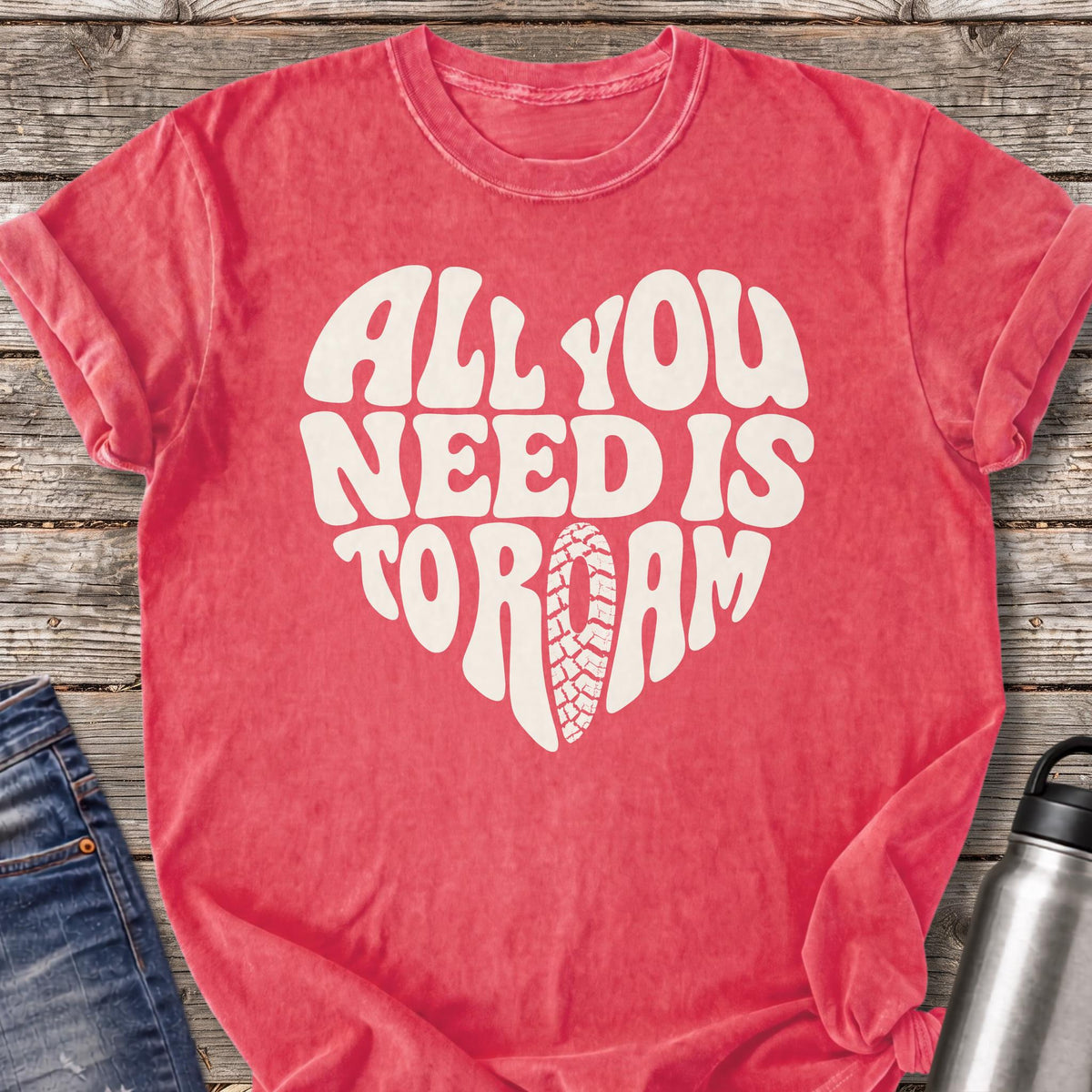 All You Need Is to Roam T-Shirt — Watermelon