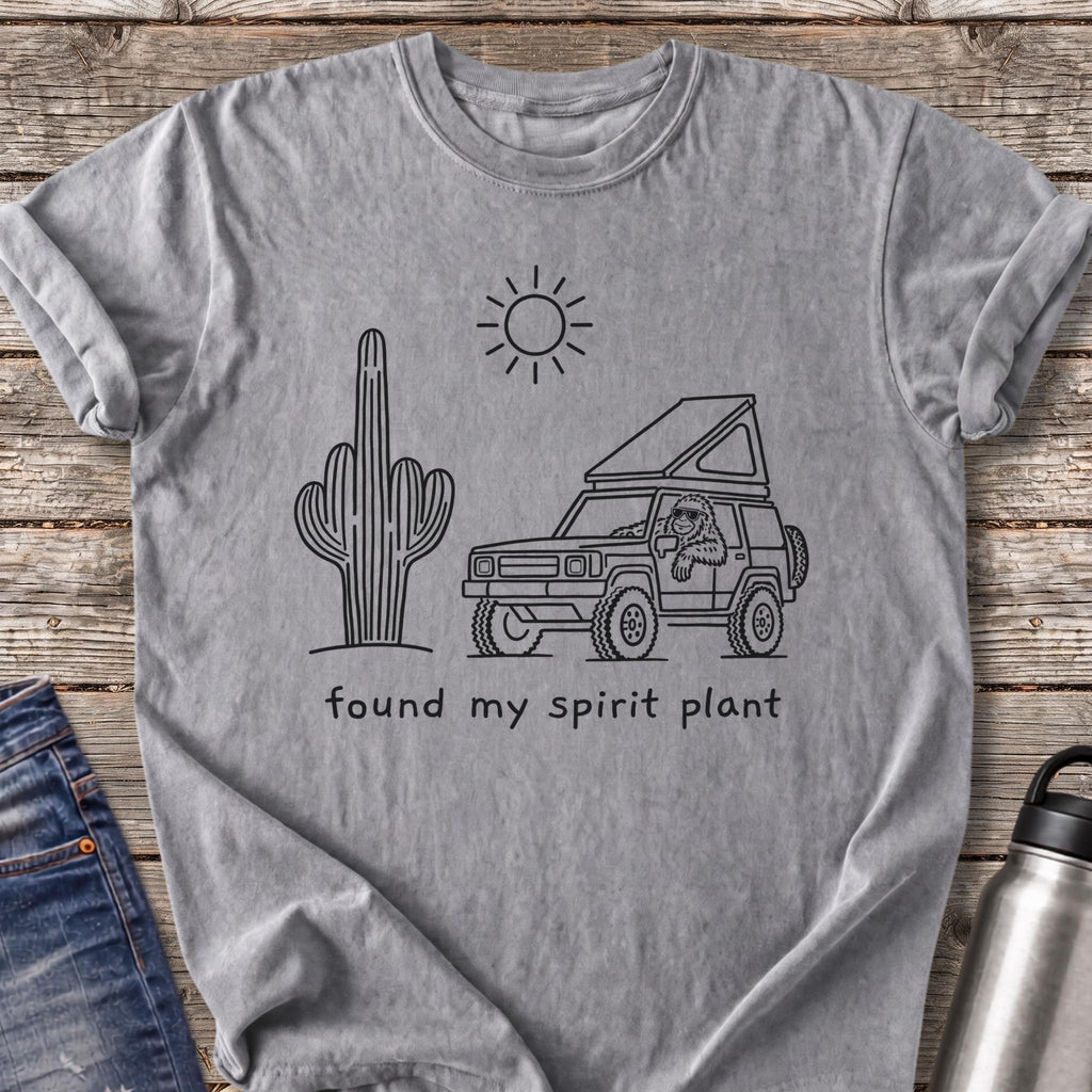 Bigfoot Spirit Plant T-Shirt — Grey